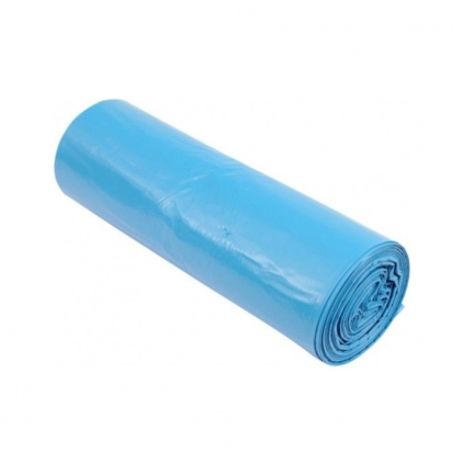 Saci menaj LDPE basic albastri, 60 L, 18 microni, 20 bucati/rola Saci menaj LDPE, albastru, 35 litri, 15 bucati/rola