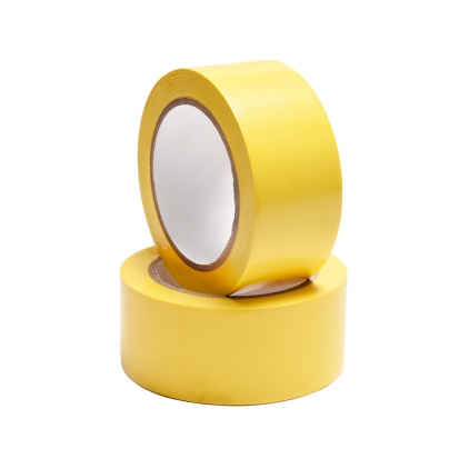 Banda adeziva Tesa, 19 mm x 66 m, transparenta Banda de marcare Bedax, 50 mm x 33 m, galben