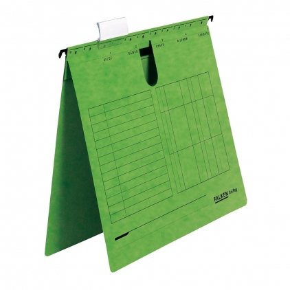 Dosar cu sina, carton, alb, 25 bucati/set Dosar cu sina Falken, carton, verde, 25 bucati/cutie