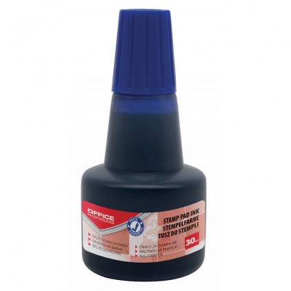 Hartie copiativa Kores, albastru Tus fara ulei pentru stampila automata, de cauciuc Office Products, 30 ml, albastru