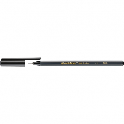 Liner Edding Office 89, varf fetru, 0.3 mm, 3 culori/set (negru, rosu, albastru) Liner Edding, 55 corp plastic, varf 0.3 mm, negru