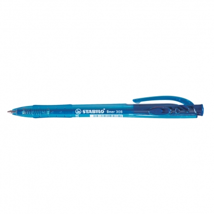 Pix, Papermate, InkJoy, 0.7 mm, plastic, negru Pix cu mecanism, Stabilo, Liner 308, 0.38 mm, albastru, 10 bucati/cutie