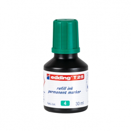 Marker permanent Edding 370, corp plastic, varf rotund, 1 mm, rosu Tus Edding T25 pentru marker permanent, 30ml, verde