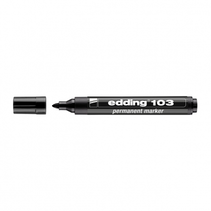Marker Dual Brush Watercoloring Tombow ABT 942 Tan Marker Edding 103 permanent, varf rotund 1.5-3mm, negru