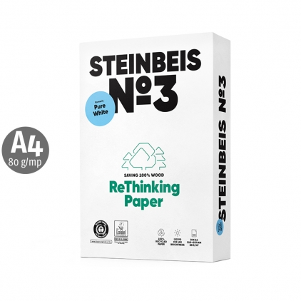 Hartie, Office Express, A5, 80 g, 500 coli/top Hartie copiator reciclata, Steinbeis NO 3 Pure White, A4, 80 g/mp, 500 coli/top