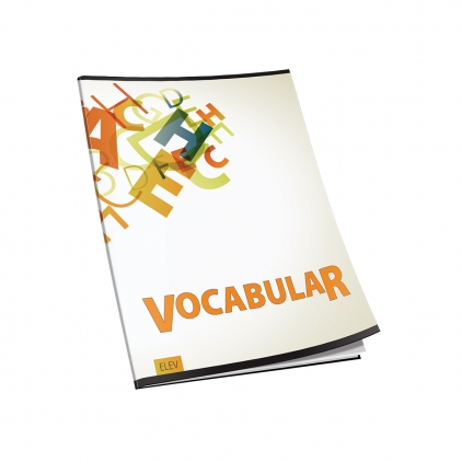 Caiet desen capsat RTC, 176x250, 24 file, 100g Vocabular RTC 12x17 cm, 24 file, 60g