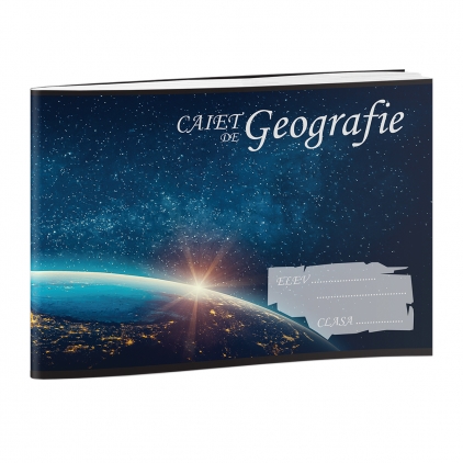 Coperta caiet, A5 Caiet special RTC, B5, 24 file, 60g, geografie