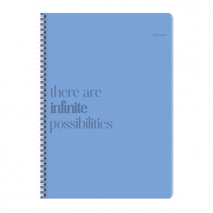 Coperta caiet, A5 Caiet A4 cu spira, 120 file matematica, 80g/mp, coperta carton
