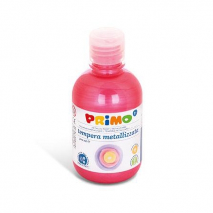 Set creativ pictura cu diamante Creative Craft, design dinozaur Tempera metalizata Morocolor Primo 300 ml rosu