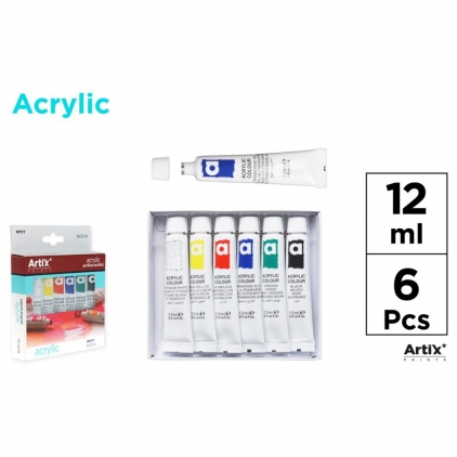Canvas Main Paper, 20x25 cm, 280gr/mp, tematica pirat Tempera acrilica Main Paoer, 12 ml, 6 culori
