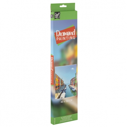 Pasta structurata acrilica Morocolor Primo, pe baza de apa, 75 ml, aspra Pictura diamant, model Apa, 40x50 cm