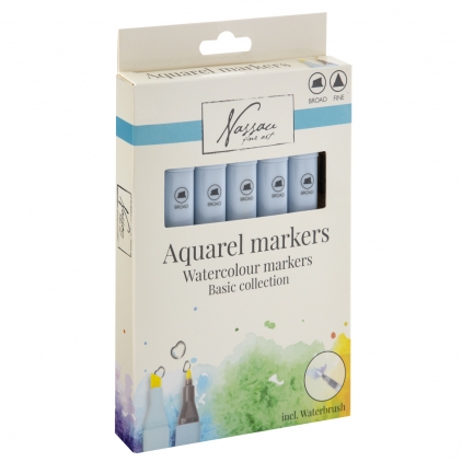 Set creativ pictura cu diamante Creative Craft, design dinozaur Set 6 markere acuarelabile Creative Craft, pensula cu rezervor