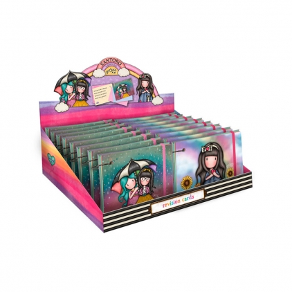 Set 2 buzunare plastic Gorjuss A4, prindere capsa portocaliu Display carduri educationale Gorjuss, Be Kind, 16 bucati, diverse modele