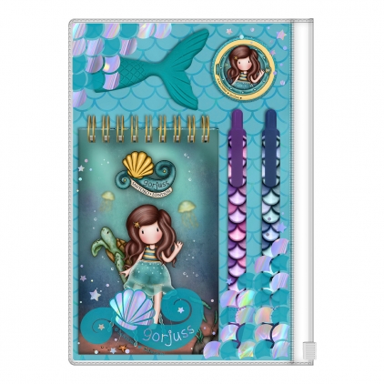 Patroane cerneala, Pelikan, albastru Set Gorjuss Deep Secrets, notes, radiera, pix, creion mecanic