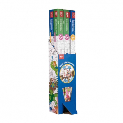 Mapa plastic A4, prindere elastic, tematica prietenie Display Apli, poster, 180x97 cm, 6 role, 2 modele