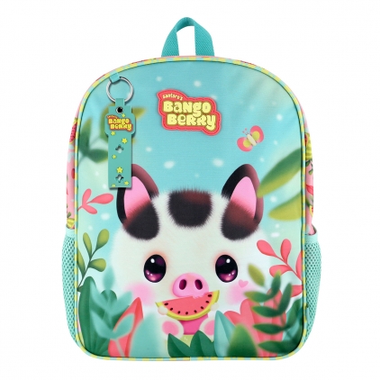 Ghiozdan Gorjuss 21x23x9 cm, cu set pinuri Piggy Porcusorul Rucsac mini Bangoberry Piggy Panda, 29x36x12 cm