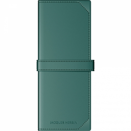 Etui Piele Caran dAche Beige - 2 Piese Etui Piele Jacques Herbin Collector's Emerald - 2 Piese
