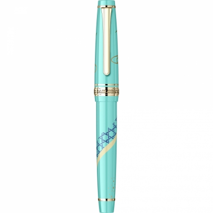 Calimara 20 ml Sailor Shikiori Fall Yamadori Blue Stilou Slim Size 14k Nib Sailor Professional Gear LE Kimono Protective Charm GT