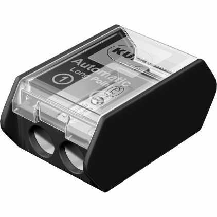 Ascutitoare cu Container in 2 pasi KUM Automatic AS3 Long Point Black