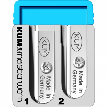 Ascutitoare Electrica Dubla Rapesco PS12-USB Black Ascutitoare in 2 pasi KUM Meisterwerk Magnesium Blue