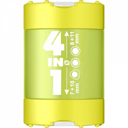Ascutitoare cu Container in 2 pasi KUM Automatic AS3 Long Point Black Ascutitoare Cvadrupla cu Container KUM 4-in-1 K4 Plastic Green