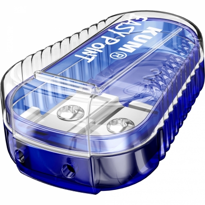 Ascutitoare Dubla cu Container pentru mina 2 mm 3.15 mm KUM Onit 250 Red Ascutitoare Dubla cu Container pentru mina 2 mm 3 mm KUM Easy Point Blister Blue
