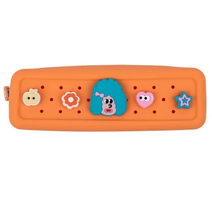 Etui Combo Silicon Cu Fermoar Acvila JellyPouch Colorful Verde Inchis Etui Combo Silicon Cu Charms Acvila SquishyCase Colorjoy Portocaliu