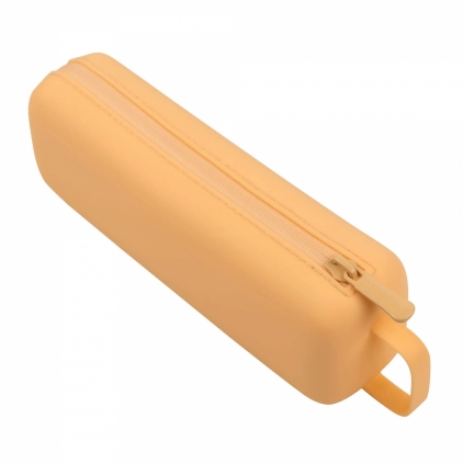Etui Piele Caran dAche Beige - 2 Piese Etui Combo Silicon Cu Fermoar Acvila JellyPouch Colorful Portocaliu