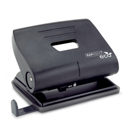 Perforator Novus B240, 40 coli, negru Perforator 2 perforații 22 coli Rapesco Eco Black