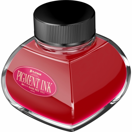 Stilou Scrikss Knight 88 Stainless Steel CT Calimara 60 ml Platinum Pigment Ink Rose Red