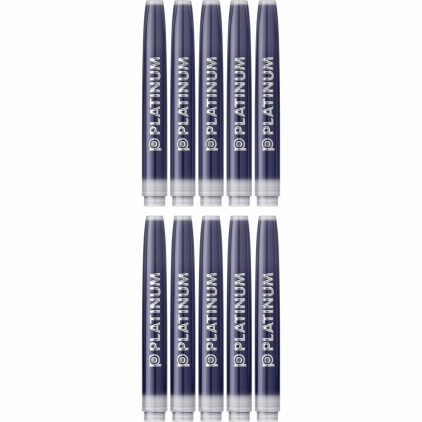 Stilou Cross Bailey Light Glossy Resin Black CT Set 10 Cartuse Standard Size Proprietar Platinum Pigment Ink Blue