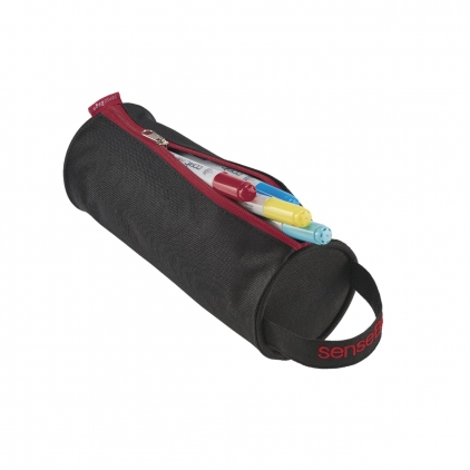 Etui Piele Parker Basic Khaki - 2 piese Etui Instrumente de Scris Transotype SenseBag Pencil Case Black