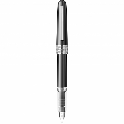 Stilou Parker IM Royal Monochrome Titanium GMT Stilou Platinum Plaisir Black 0.5 M Nib