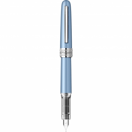 Mina 5th Element Giant Parker Purple - Fin Stilou Platinum Plaisir Frosty Blue 0.3 F Nib