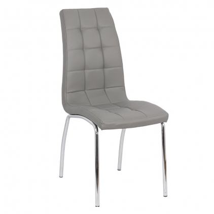 Scaun de bucatarie din piele ecologica si cadru metalic negru BUC 206P bej Scaune de bucatarie BUC 231 gri