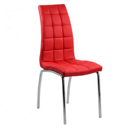 Scaun de bucatarie din catifea BUC 237X mov Scaune de bucatarie BUC 231 rosu