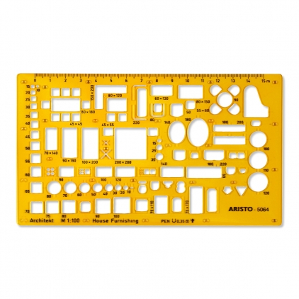 Sablon Arhitectura Standardgraph 1:200 Sablon Mobilier Aristo 1:100 - AR 5064