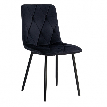 Scaun dining BUC 241 rosu Scaun living din catifea cu design modern BUC 210 negru