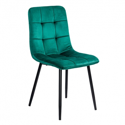 Scaun dining BUC 241 rosu Scaun living din catifea cu design modern BUC 211 verde