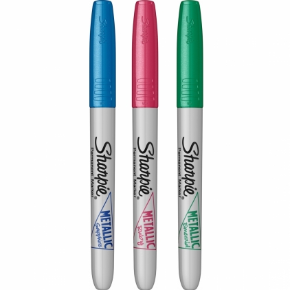 Marker Creativ Brush Sharpie Creative Acrylic Paint Water Based Lilac Set 3 Markere Permanente Metallic Bullet New