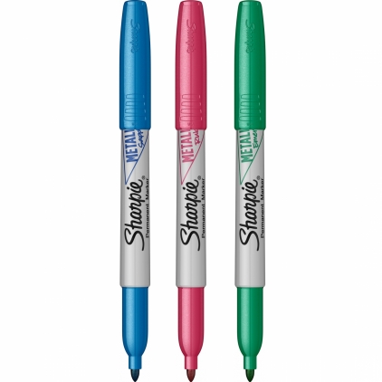 Marker Creativ Brush Sharpie Creative Acrylic Paint Water Based Lilac Set 3 Markere Permanente Metallic Bullet New