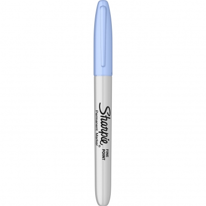 Textmarker Edding 345, varf 2-5 mm, 4 culori/set ( galben, roz, albastru, verde) Marker Permanent Bullet Sharpie Fine Point Sky Blue