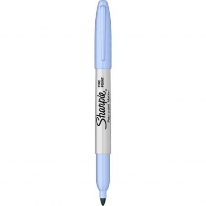 Textmarker Edding 345, varf 2-5 mm, 4 culori/set ( galben, roz, albastru, verde) Marker Permanent Bullet Sharpie Fine Point Sky Blue